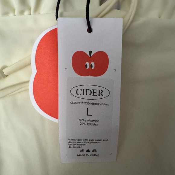 Cider Yellow One-Piece Swimsuit Size Large - Picture 4 of 6